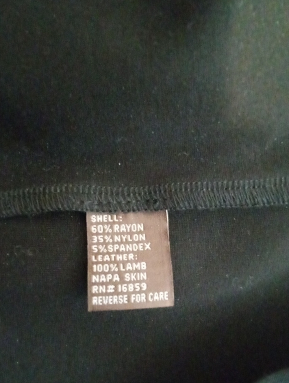 J.Mclaughlin Top Black Leather Trim 100% Lamb Napa Skin Professional Womens S - Picture 6 of 10